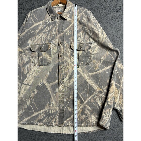 Vintage Mossy Oak Button Up Shirt Men's 3XL XXXL Hunting AOP Camo - Picture 12 of 13